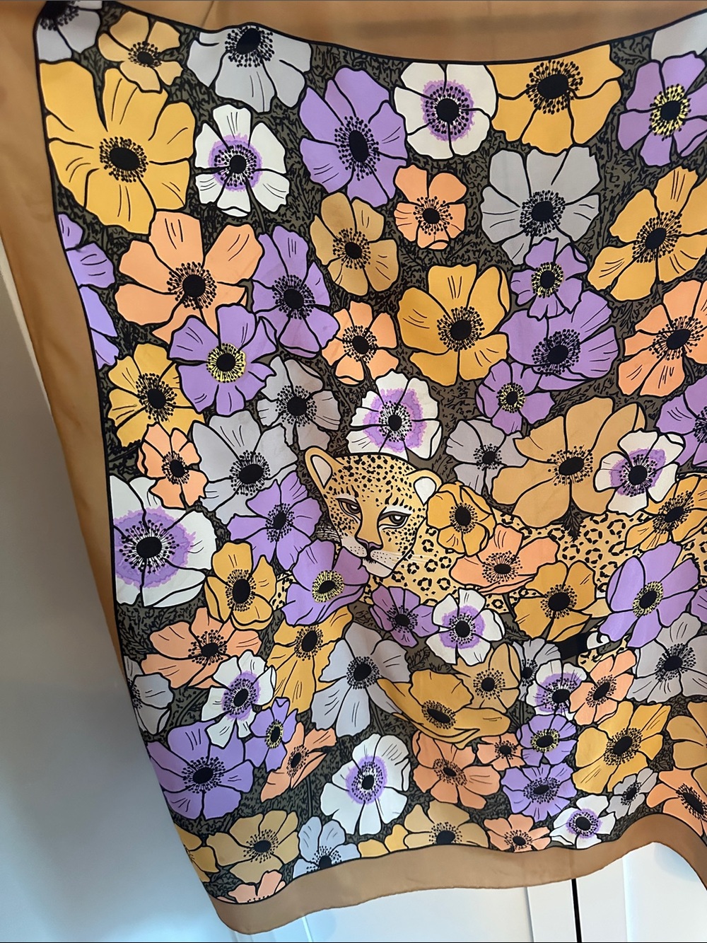 VINTAGE GRANT GAITHER SILK SCARF - Picture 2 of 4